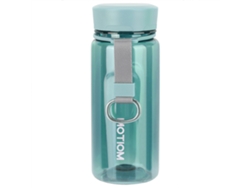 MEOIRUERY Vaso de Agua 400ml, Botella Deportiva Sencilla, Vaso Portátil para Beber, Ideal para Exterior, Color Cian