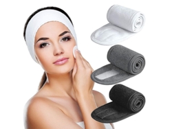 2026-cinta Para El Cabello De Spa, 3 Paquetes Ultra Suave Ajustable Con Velcro Para Limpieza Facial, Maquillaje Y Deporte