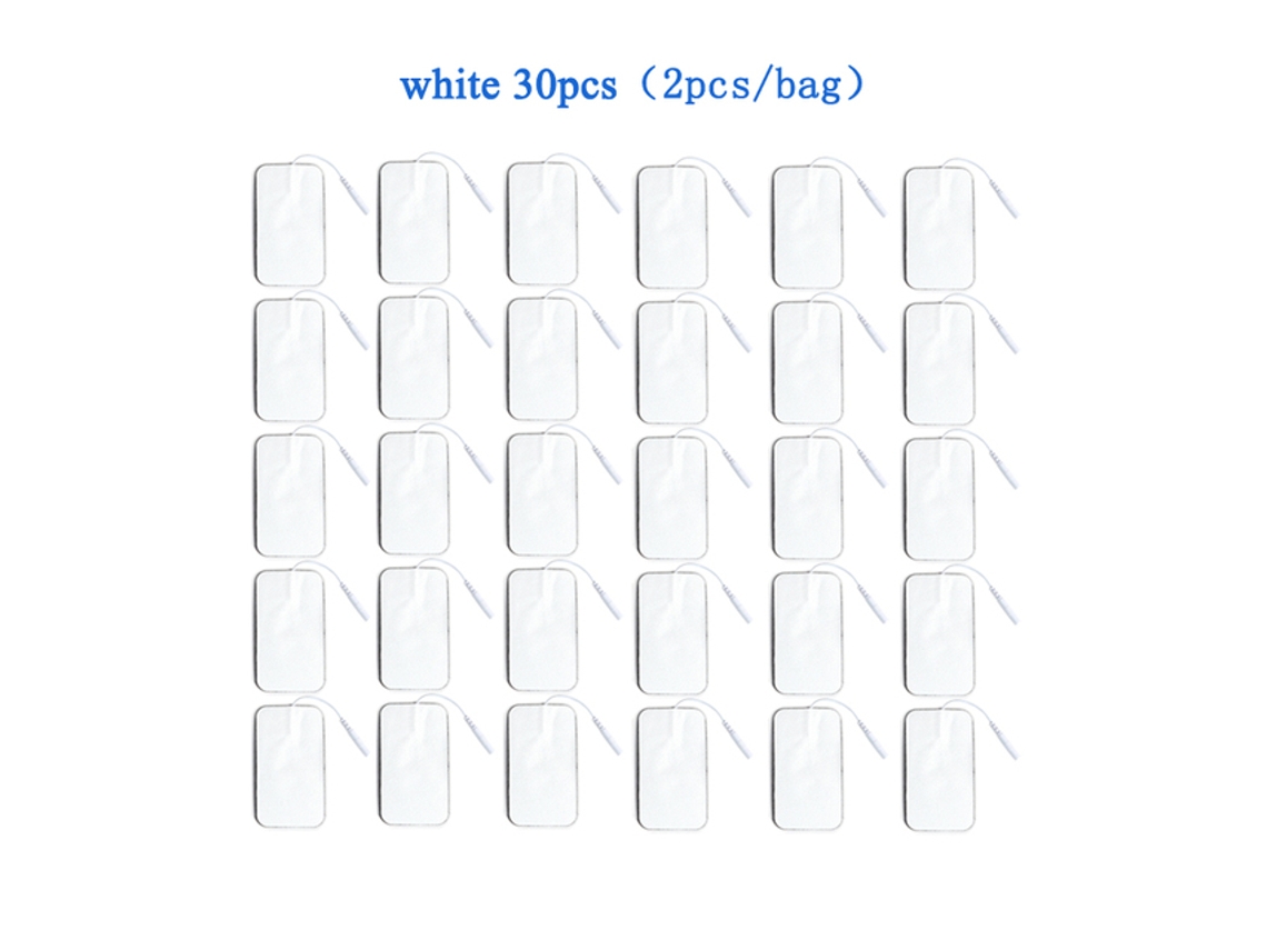 Electrodos Adhesivos Chrui 30ud 5x9cm Para Ems (blanco)
