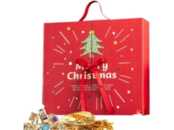 Decoraciones reutilizables para el hogar con 24 días de cuenta regresiva para Navidad, caja para mujeres y bebés.