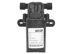 Bomba de diafragma de 1/2 pulgada, 24 V CC, 36 W, autocebante, para agua, interfaz estándar.