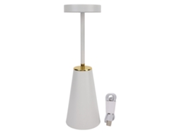 Rebe-lámpara De Mesa Inalámbrica Recargable Con Control Táctil, Regulable Sin Escalas Led Portátil Para Sala De Estar Hogar Blanco