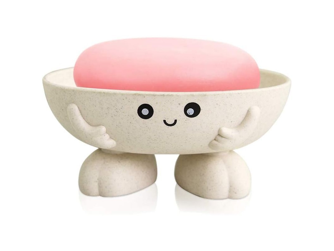 2026-portavasos De Jabón, Platos De Jabón Bonitos Para Niños, Portajabón Creativo Para Baño Cocina - Beige