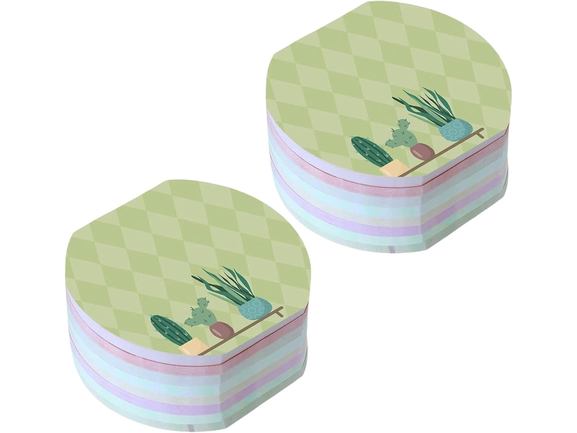 Juego De 16 Mini Blocs De Notas Adhesivas Con Diseño De Plantas, Papelería Electrostática Para Niños