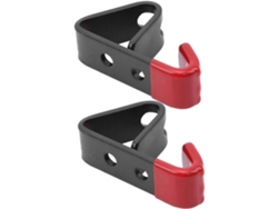 Juego 2 Ganchos Hierro Resistentes Almacenamiento Ruedas Antideslizantes Montaje Pared Soporte Rueda Coche