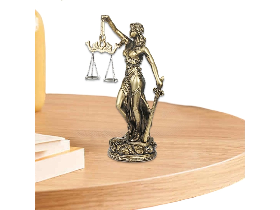 Estatua De La Justicia Figura Decorativa Resina Escultura Escritorio Para Estanter A Alf Izar Ventana Repisa Tocador