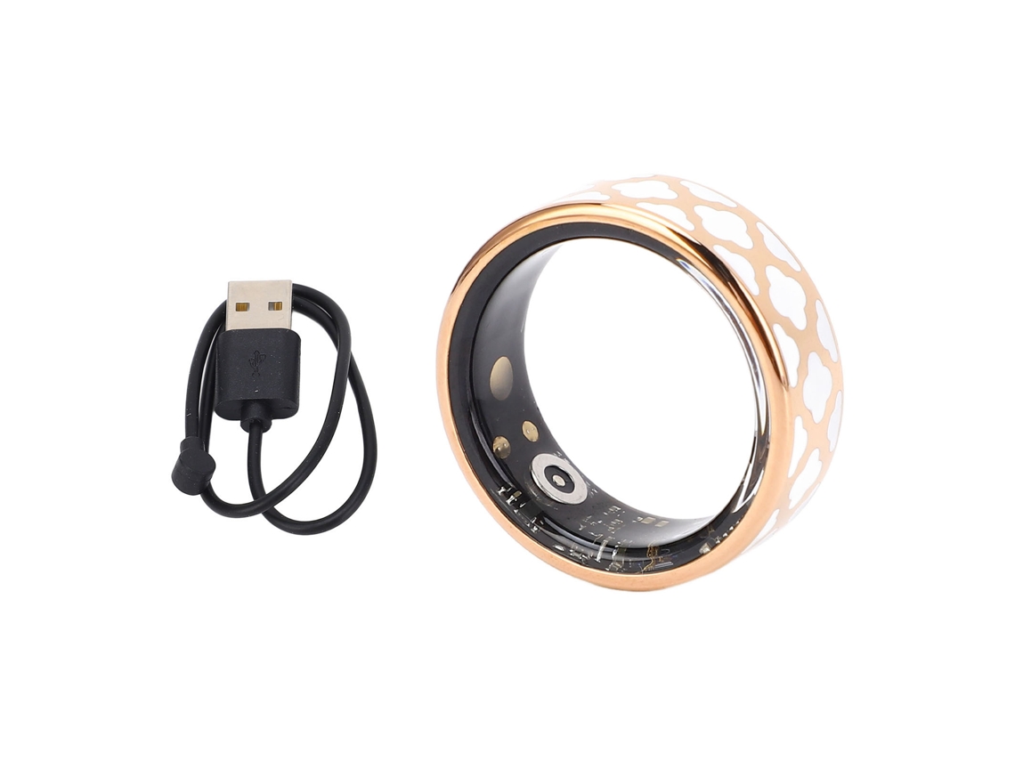 Anillo Inteligente De Salud Con Monitorización De Ejercicio, Modos Deportivos, Pantalla Digital, Acero Inoxidable, Clasificación Ip68, Talla 12.