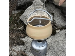 Chaleira Dobrável De Silicone Para Camping 1 Litro Verde ipree Ideal Para Cozinhar Água Com Alça Perfeita Para Pesca E Viagens