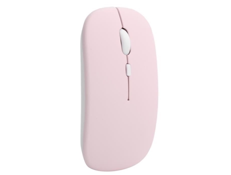 HURRISE Ratón rosa para ordenador portátil, inalámbrico, Bluetooth 5,0, 2 modos silenciosos, 2,4, accesorios para ordenador portátil