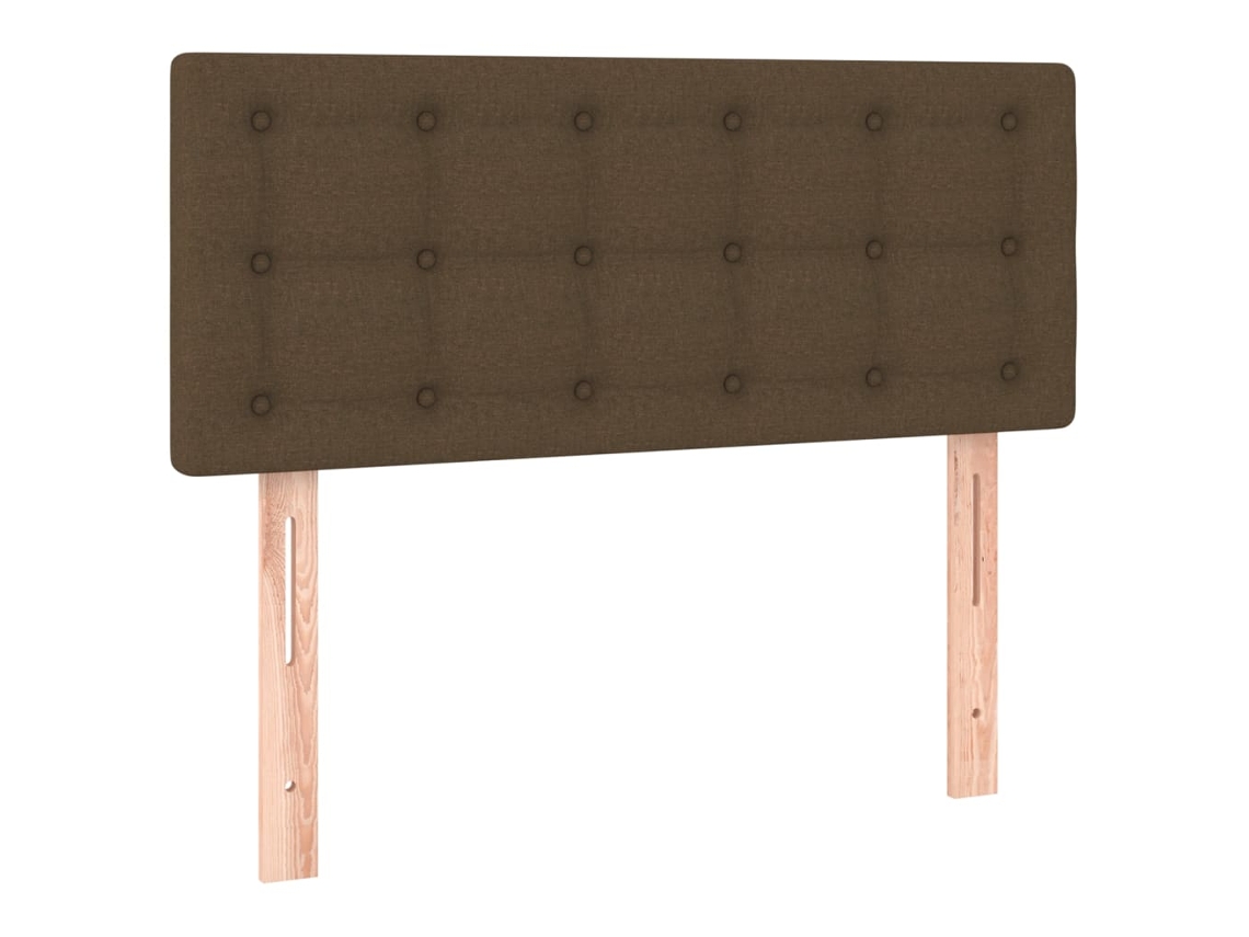 Maison Exclusive - Cabecero De Tela Marrón Oscuro 100x5x78/88 Cm