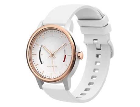 Correa De Reloj Inteligente Para Garmin Vivomove, Banda De Reloj De Silicona Suave De Color Blanco Sólido De 20 Mm VENISYMLIS