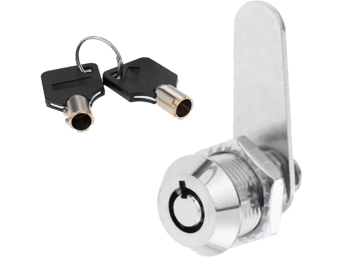 Cerradura Tubular De Aleación De Zinc Para Cajón, Caja De Herramientas, Buzón Y Muebles Con 2 Llaves Universal 20mm