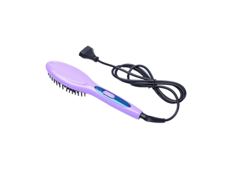 Cepillo para el cabello Plancha automática Plancha eléctrica Peine rápido [Morado / I] SLOWMOOSE