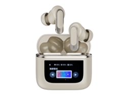 Auriculares YEMAESRE Inalámbricos Bluetooth con Pantalla Táctil Ios Android con Cancelación de Ruido Beige