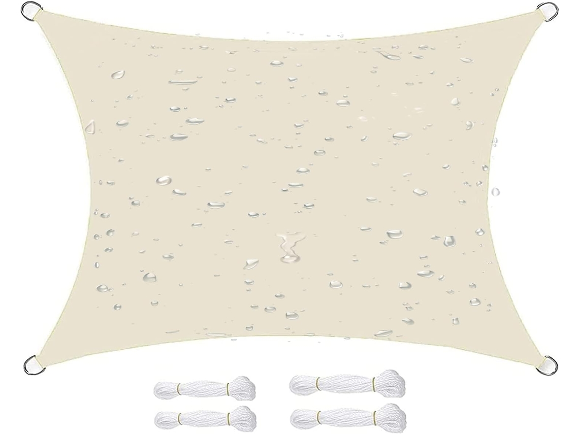 Vela De Sombra Rectangular Resistente Impermeable Uv, Transpirable,