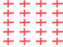 Juego De 20 Pequeñas Banderas Nacionales Británicas De Mano