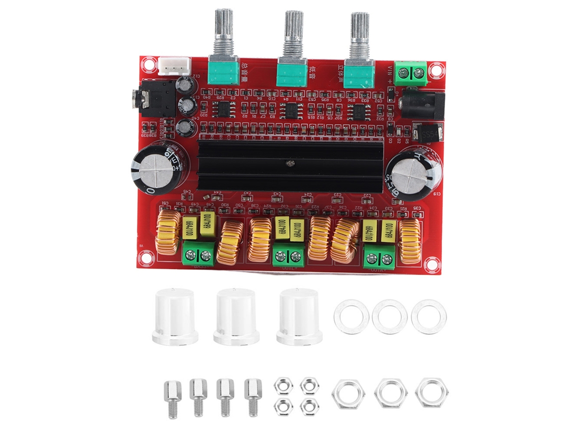 Placa De Amplificador De Potencia Digital De 2 Canales 2x50w/100w Para Tpa3116d Elementos Industriales