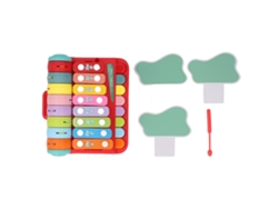 Piano De Mano Portátil Para Bebés, Juguete Musical Educativo Para Niños, Rojo.