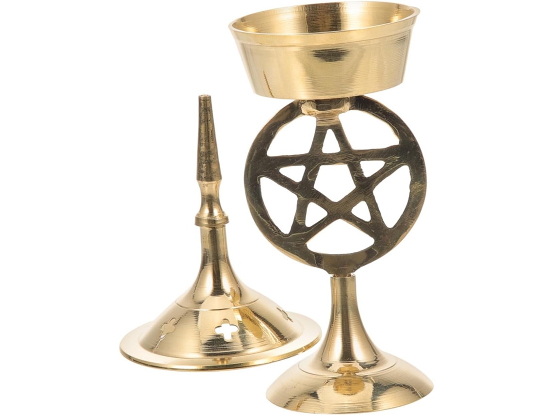 Quemador De Perfume De Latón De 5 Brazos, Pequeño Y Compacto Soporte Para Perfumes Para El Hogar, Adorno Decorativo.