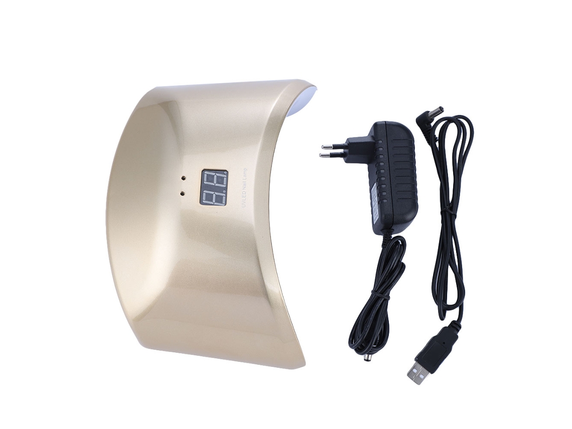Lámpara De Uñas Uvled Inteligente De 24 W Con Pantalla Digital Y Secador Automático Para Esmalte En Gel.