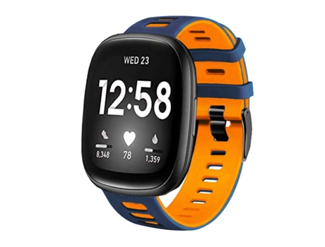 Correa para Fitbit by Google Versa 2 Azul y Naranja