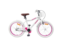 Bicicleta infantil Vidaxl de acero blanco (137 x 54 x 79 cm)
