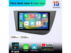Gps Rádio Android Para Seat Leon 2 2005 2012 Android 15 Tela Dividida 32gb Bt