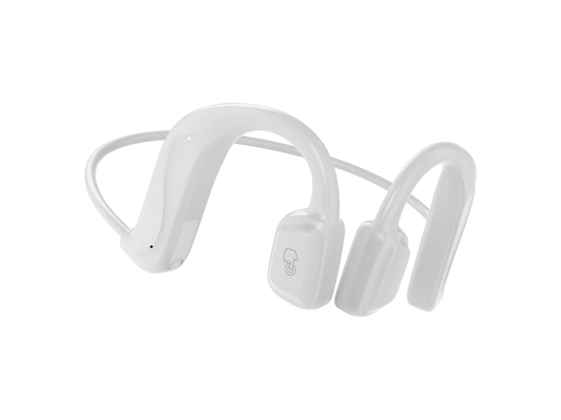 Fones De Ouvido De Condução Aérea Sem Fio Open Ear Para Corrida Ciclismo Esportes Cinza