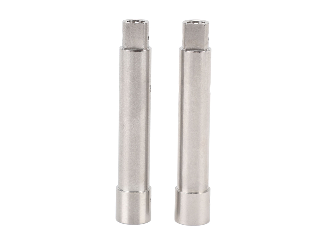 2 Tubos De Eje Trasero De Acero Inoxidable Para Piezas De Mejora Del Coche Teledirigido Scx10 Pro Rc Crawler