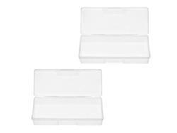 Rectangular Multifuncional Joyas Herramientas Transparente (8.5x5.4x4.2cm) Kofihety