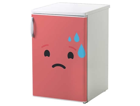 Adhesivos de Refrigerador y Lavaplatos PLAGE Decoración de Emoción de Sonrisa Rosa 75 cm X 49 cm