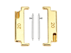 Adaptador De Correa De Reloj De Metal De 20 A 22 Mm Dorado