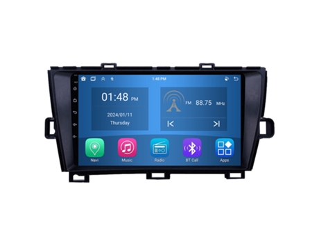 Autoradio 4GB RAM64GB ROM ROVERONE para Toyota Prius XW30 2009 - 2015 CarPlay Android Coche Radio Bluetooth Navegación