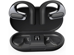 Auriculares Bluetooth JIAPEI 54h con sonido mejorado, doble conexión, LED, color negro.