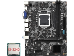 Placa Base De Escritorio B75m, Procesador Intel Core I3-3240, Lga 1155, Usb 3.0, Sata. Admite Hasta 16