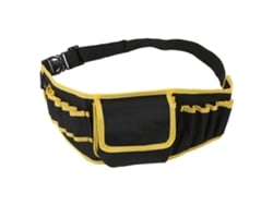 Bolsa de cintura para ferramentas de eletricista com suporte para chave de fenda e kit de ferramentas.