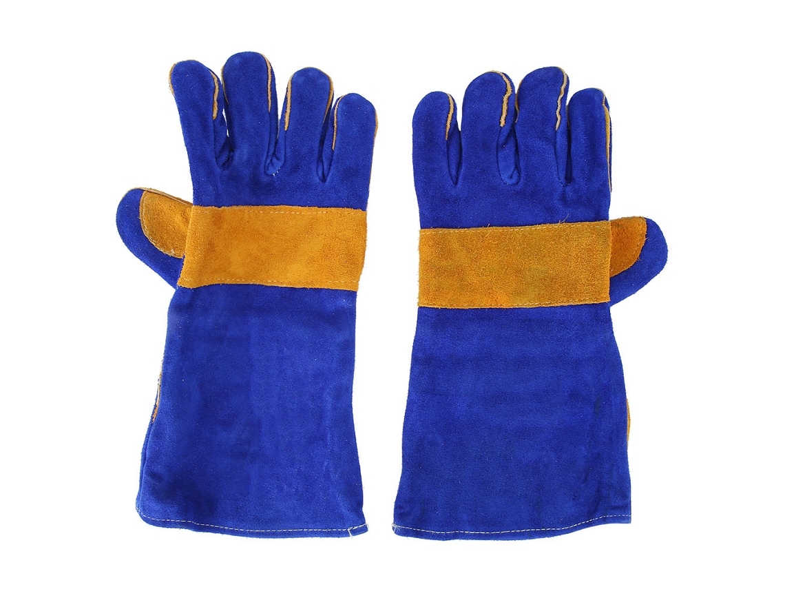 Guantes De Soldadura De Piel De Vaca Resistentes A Altas Temperaturas Para Jardinería, Mantenimiento Y Uso En Almacenes.