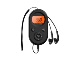 Mini Radio Portátil Am/fm Con Temporizador, Conector Para Auriculares, Batería Recargable, Usb Y Pantalla Lcd.