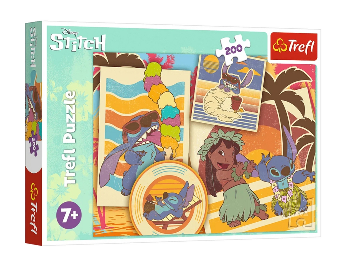 Rompecabezas de 200 piezas. Mundo musical Lilo y Stitch Trefl 13304