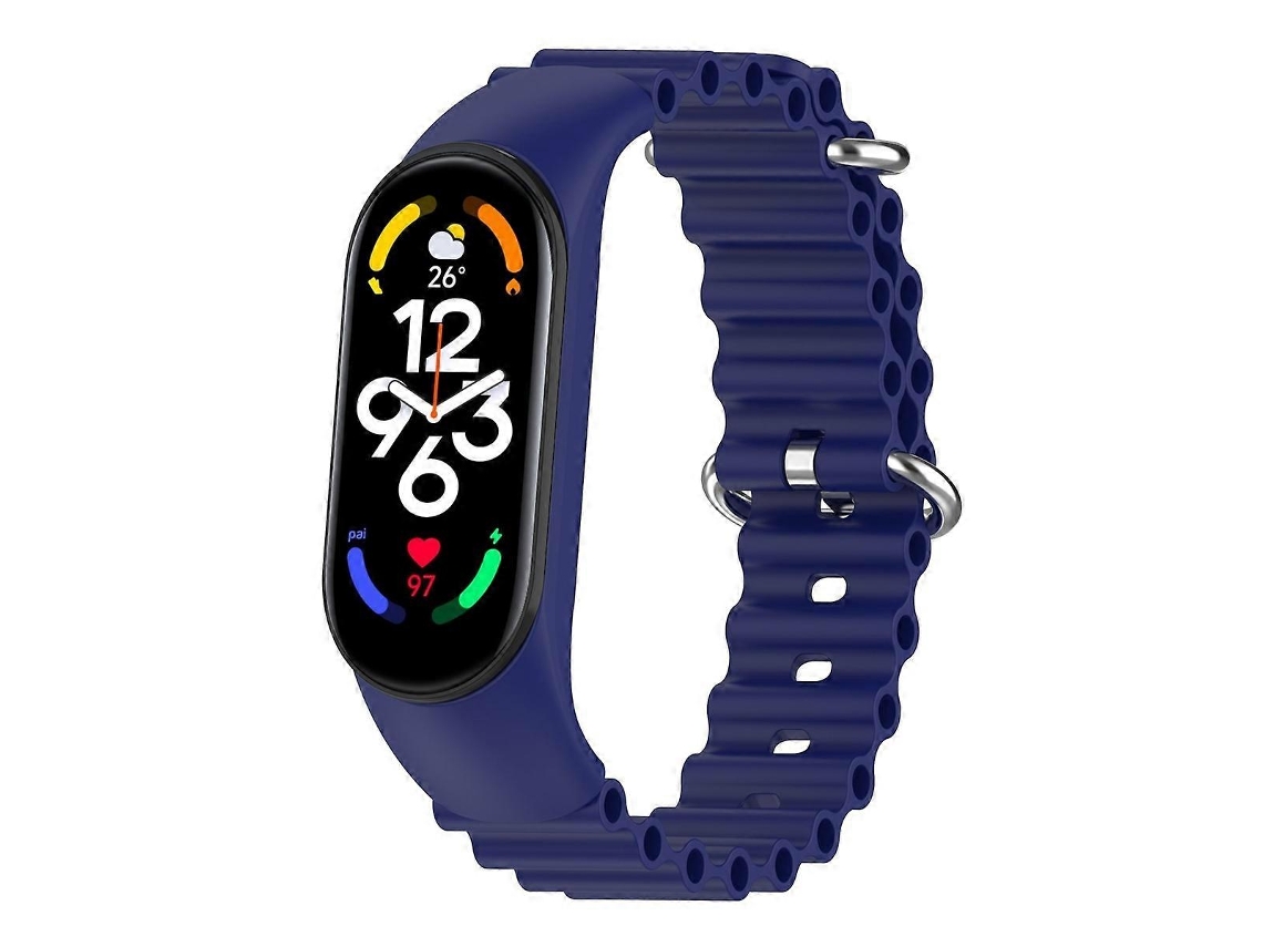 Pulsera de silicona transpirable de color liso para Xiaomi Mi Band 7/6/5/4/3