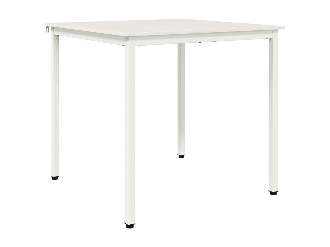 Mesa de comedor | Mesa de comedor blanca de 80 x 80 x 75 cm