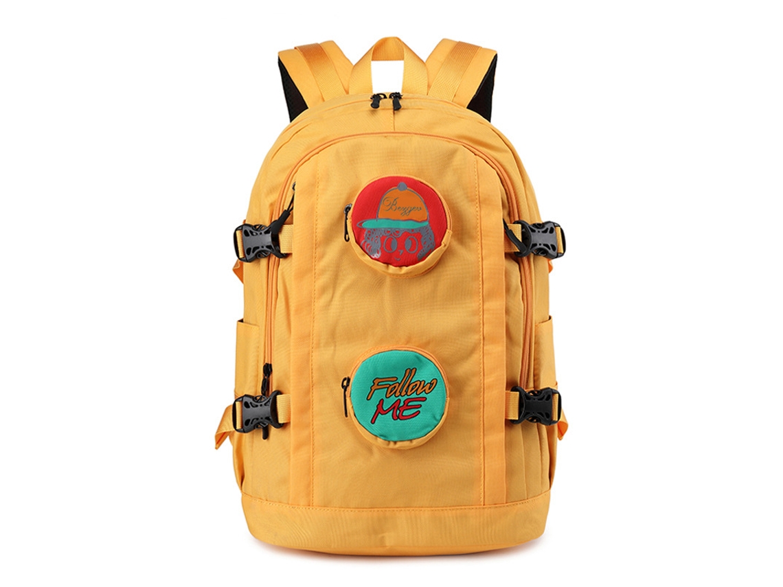 Mochilas para adolescentes y estudiantes universitarios, diseño de estilo coreano, gran capacidad, color amarillo Hexinyigjly