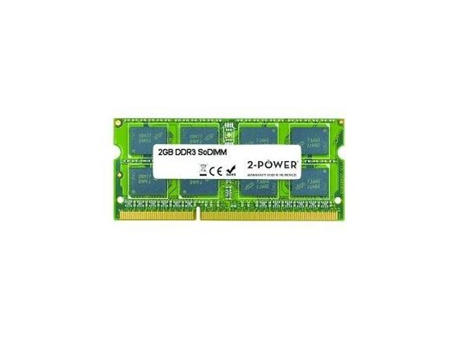 Memoria RAM DDR3 2-POWER  (1 x 2 GB - 1600 MHz - CL 11 - Verde)