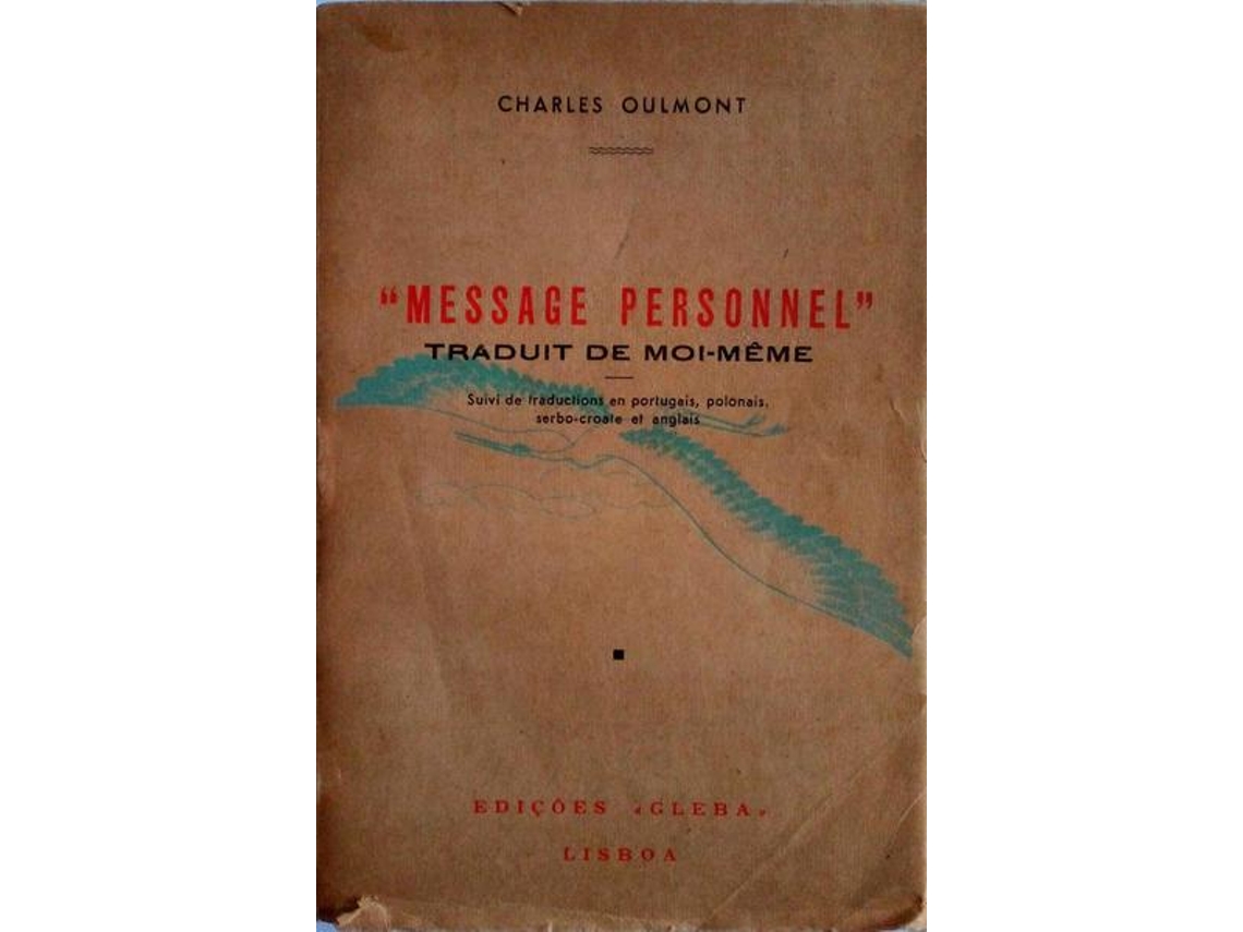 Libro Message Personnel, Traduit De Moi-même. De Charles Oulmont