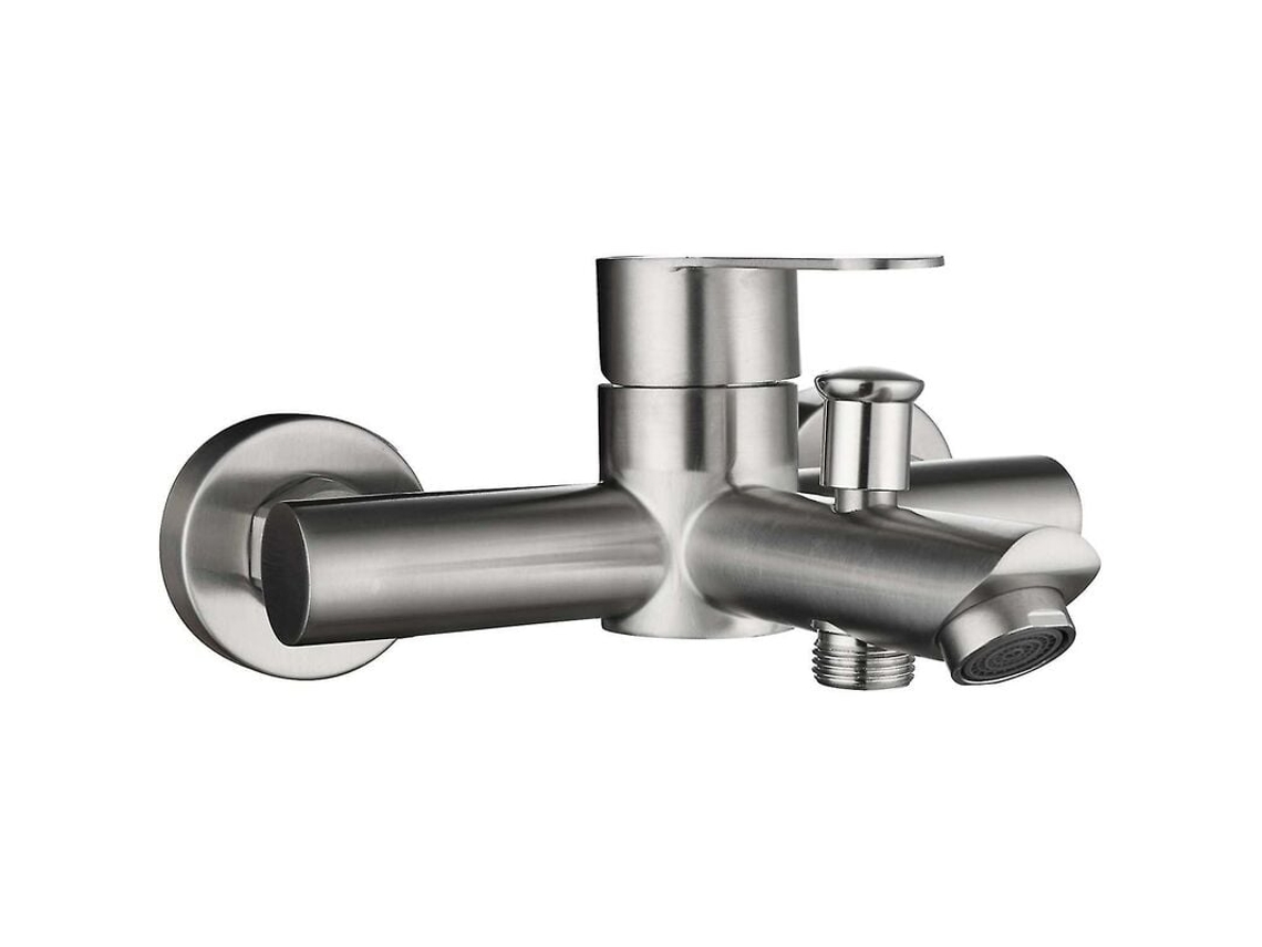 JILLIOPER Grifo de Ducha de Acero Inoxidable con Acabado Mate y Montaje en Pared