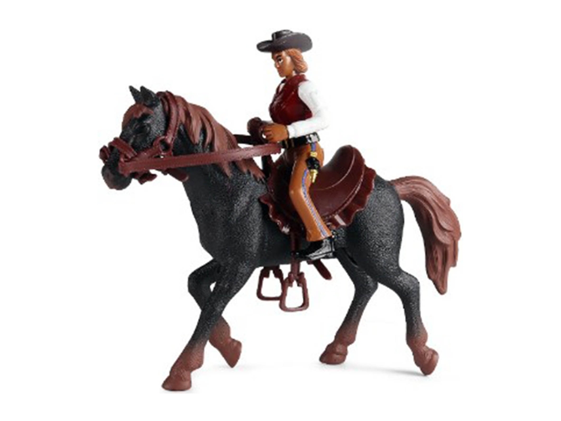 Figura De Juguete De Vaquero A Caballo De Alta Simulación Con Articulaciones Móviles Para Niños.
