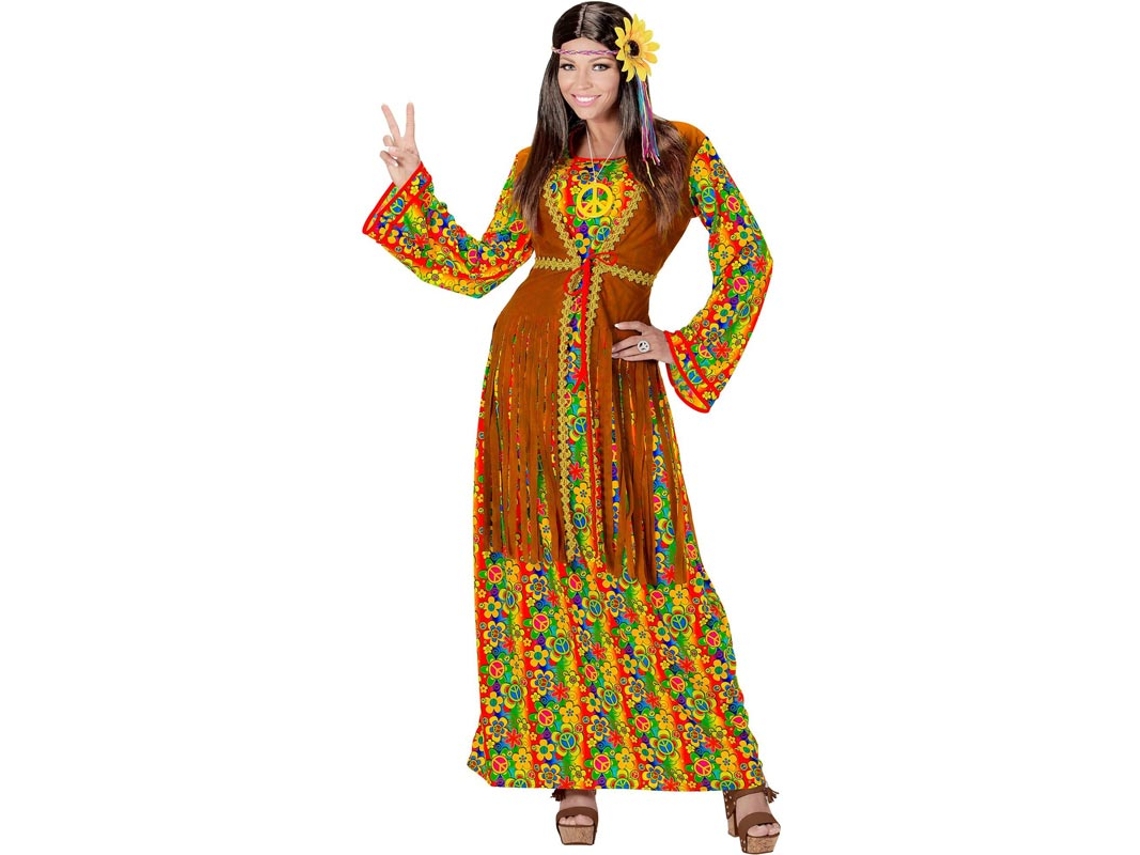Disfraz de Hippie Símbolo de Paz para mujer
