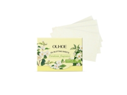 Papel absorbente de grasa con aceite perfumado de gardenia.