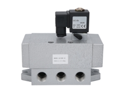 Válvula Solenoide Eléctrica 2 Posiciones 5 Vías Control Único G3/8 12v Dc K25dh‑10