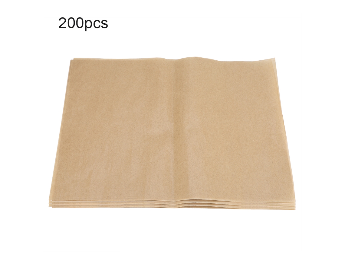 200 Hojas De Papel Antiadherente Cuadradas Para Barbacoa, Parrilla Y Horno.